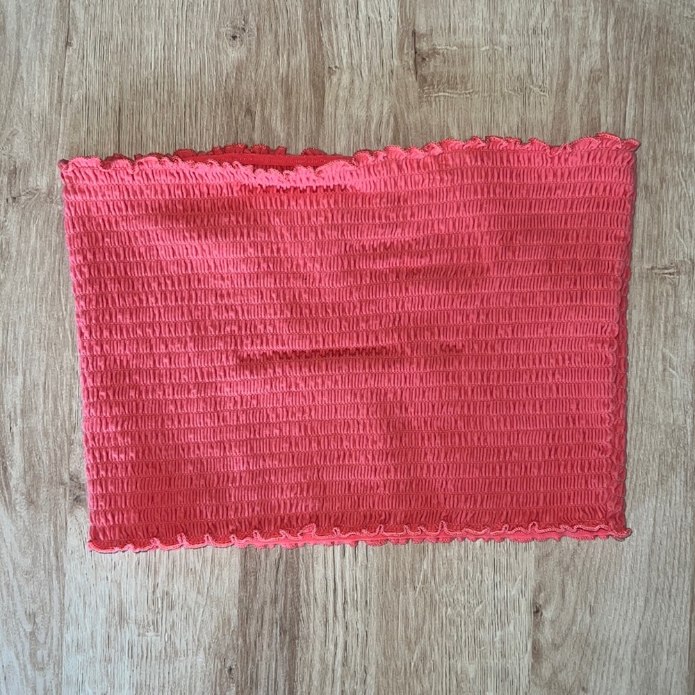 Hollister coral tube top